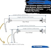 Vista 2 de Juego de brochetas de liberación rápida mejorado de titanio para bicicleta de carretera MTB