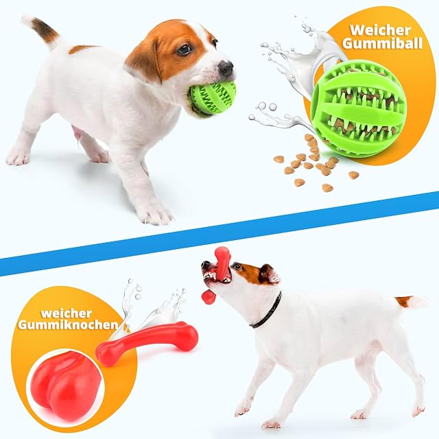 Foto 4 de 6 de DEDTIO Juguetes para perros cachorros, 8 unidades, juguetes para perros pequeños
