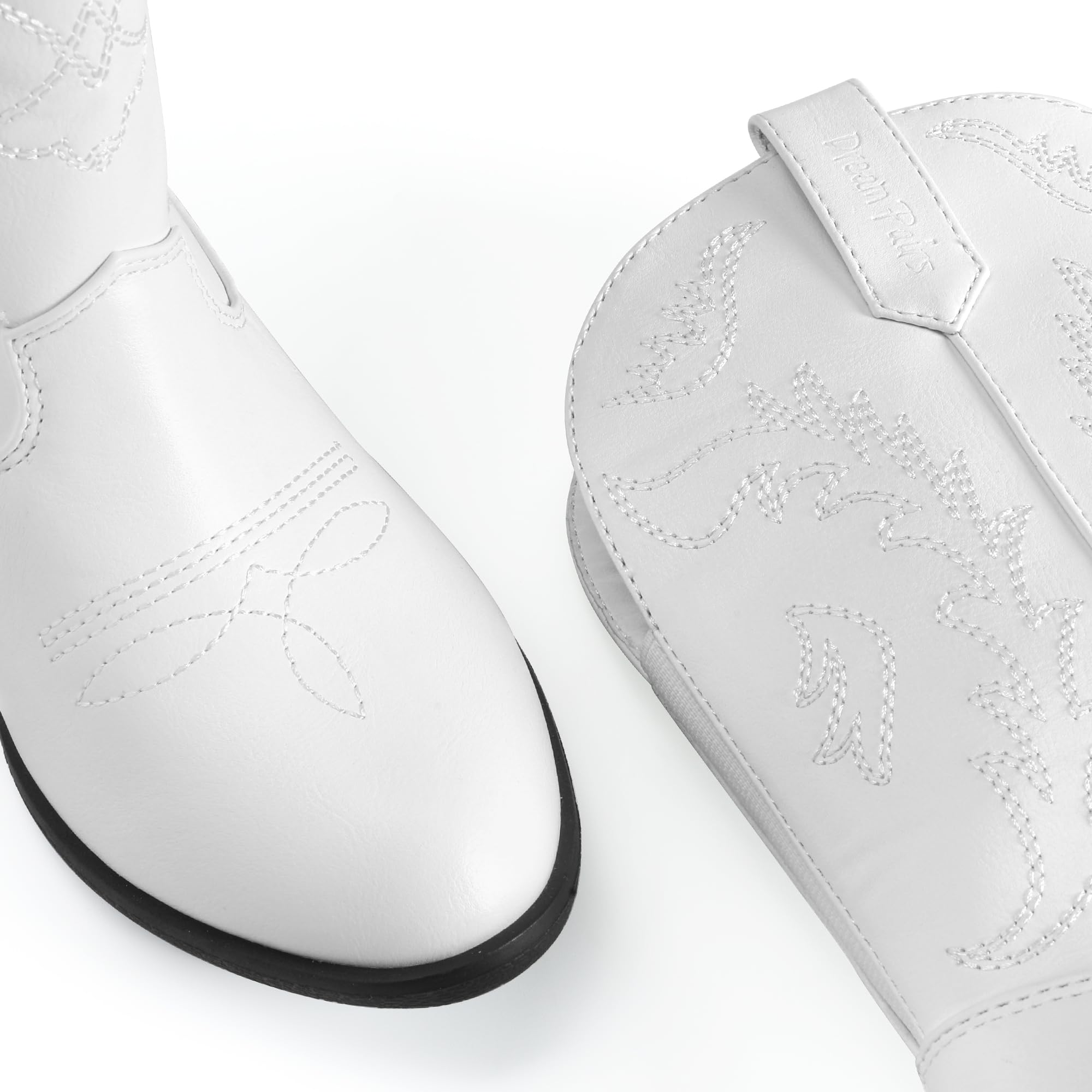 DREAM PAIRS Cowgirl kowbojskie zachodnie buty dziewczęce buty do połowy łydki buty jeździeckie małe dziecko/duże dziecko