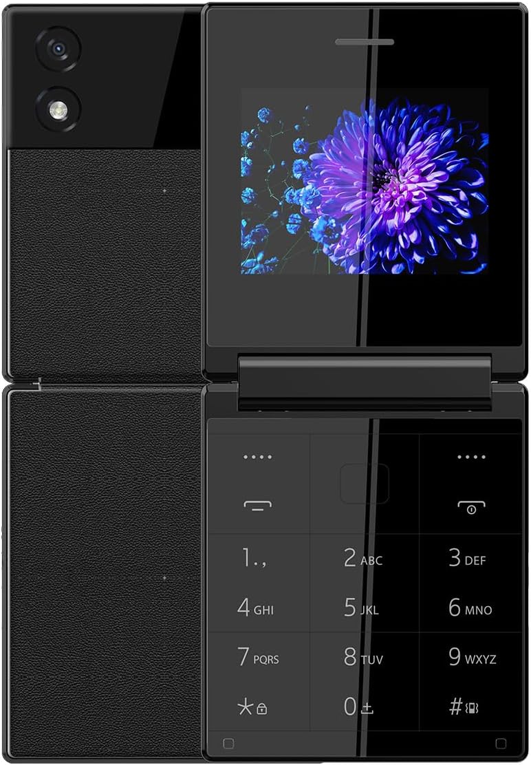 itel Flip One | Leather Premium Design | Big 2.4" Display | Dual SIM | Type-C USB Port | BT Caller | KingVoice | Black