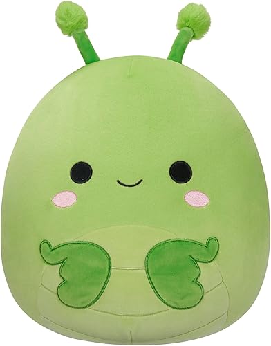 Squishmallows Mantis orante verde Trenton original de 12 pulgadas con alas brillantes - Peluche oficial de Jazwares