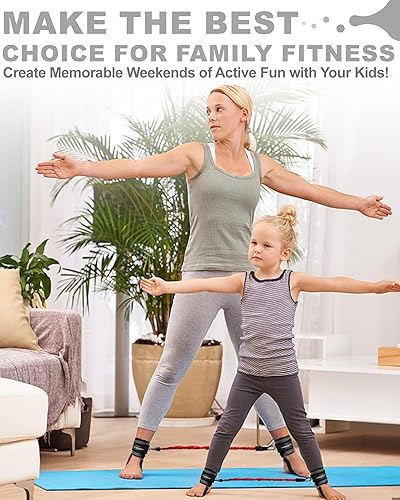 Miniatura 4 de MANUEKLEAR - Juego de bandas de glúteos para entrenamiento, pesas ajustables para tobillo para mujeres con bandas de resistencia, equipo de