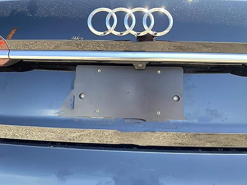 Miniatura 4 de Soporte de placa de parachoques trasero para Audi Q8 Premium Prestige 2019-2024, juego de soportes de placa con 8 tornillos únicos y kit de llave,