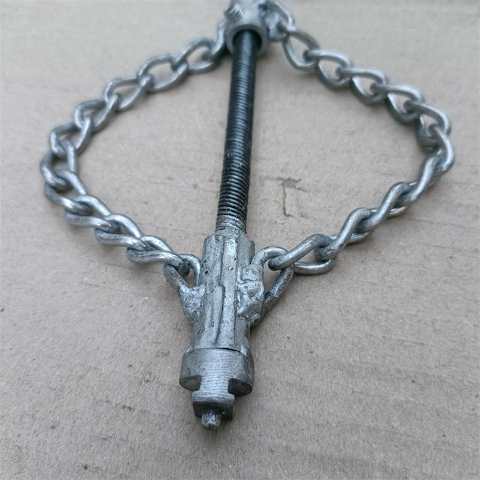 Homyl Chaîne de Débouchage Flexible pour Tuyaux, Outil de Nettoyage de Canalisations, Construction Métallique, Outil D'entretien de Tuyauterie Polyvalen, Style C