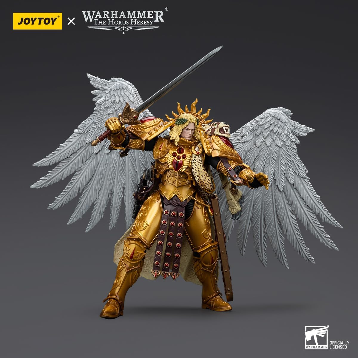 JOYTOY Warhammer The Horus Heresy Blood Angels Sanguinius Primarch of The IXth Legion 7in 1/18 Scale Collectible Action Figure with Exquisite Design, Gifts for Fans & Collectors