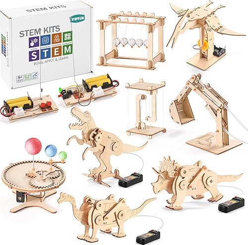 Kits STEM 9 en 1 para niños de 6 a 8 años de 8 a 12 años, proyectos de experimentos científicos y de dinosaurios para construir, juguetes de