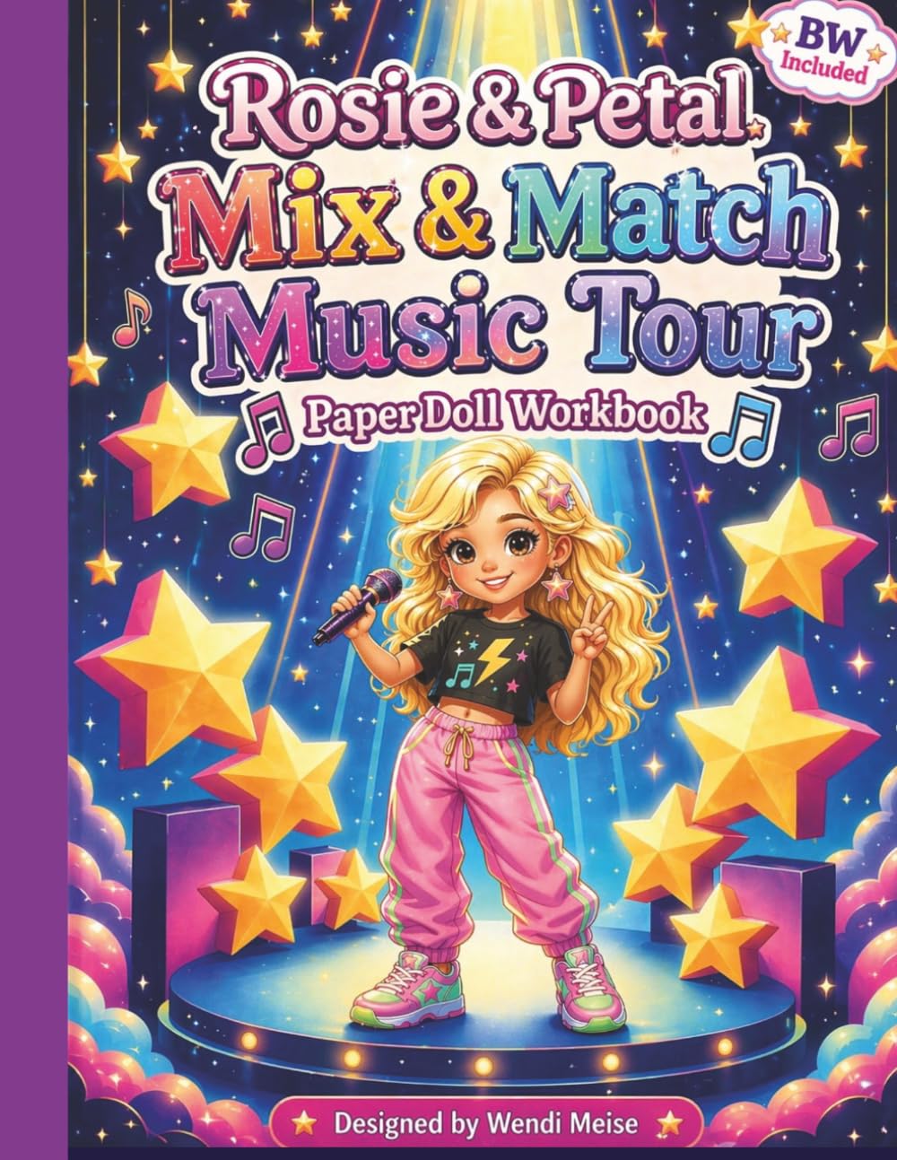 Rosie & Petal Mix & Match Music Tour: A Cozy Paper Doll Activity Workbook with Cut, Dress & Play Music Adventures: A Creative Music Tour Deluxe ... dress, and play your own cozy adventures)