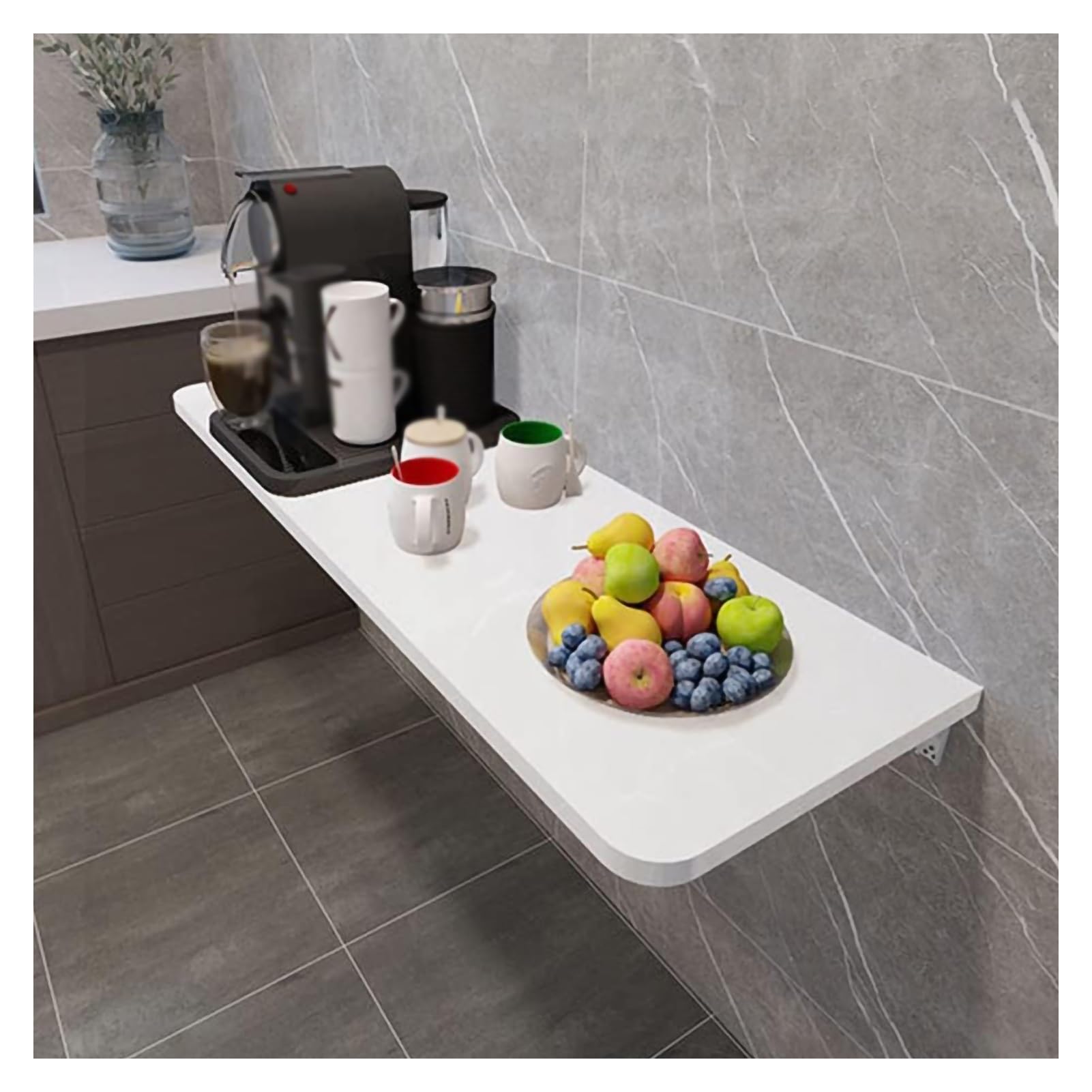 Fold Wall Mounted Table Folding Workbench Perfect Addition to Garage & Shed/Home Office/Laundry Room/Home Bar/Kitchen & Dining Room(120x40cm/47.2x15.7in)