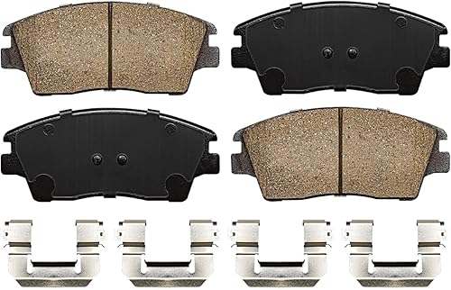 Miniatura 8 de Detroit Axle - Kit de freno delantero para Hyundai Elantra 17-20, 16-21 Tucson, 17-22 Kia Sportage, rotores de freno de disco pastillas de freno de