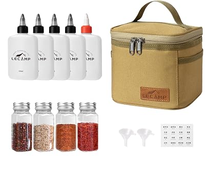 condiment bottle, condiment pot, spice box, condiment container, portable condiment bottle set, spice bottle set, liquid bottle, condiment bottle, oxford fabric, salt, black pepper, sugar container,
