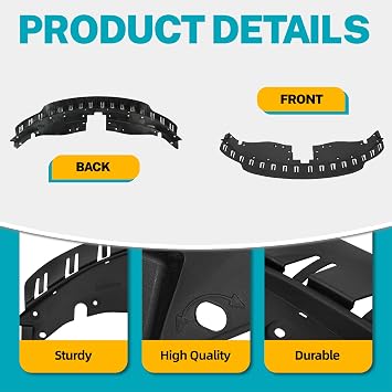 HECASA Radiator Support Cover Compatible with 2015-2023 Charger | Replacement for CH1224101 68226530AE Upper Radiator Core Mount Support Assembly Shield Panel Trim