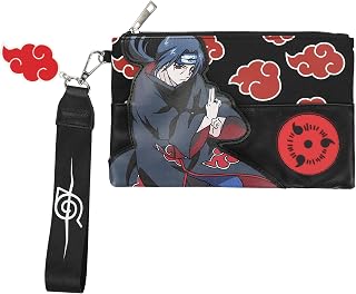 Naruto Itachi Akatsuki Clouds Coin Pouch Wristlet