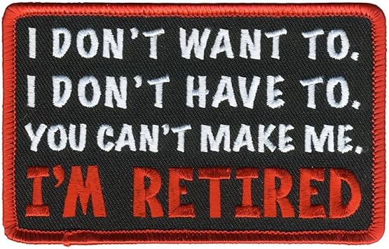 Hot Leathers PPL9784 Im Retired 4"x 3" Patch - 4 Width x 3 Height Inches