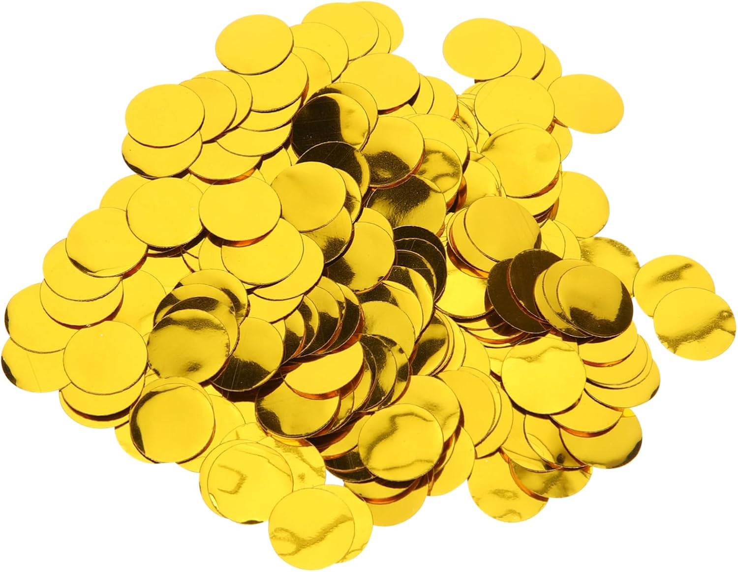 Zerodeko 4pcs Round Gold Confetti Scatter for Wedding and Birthday Party Decorations Each Your Celebration Decor