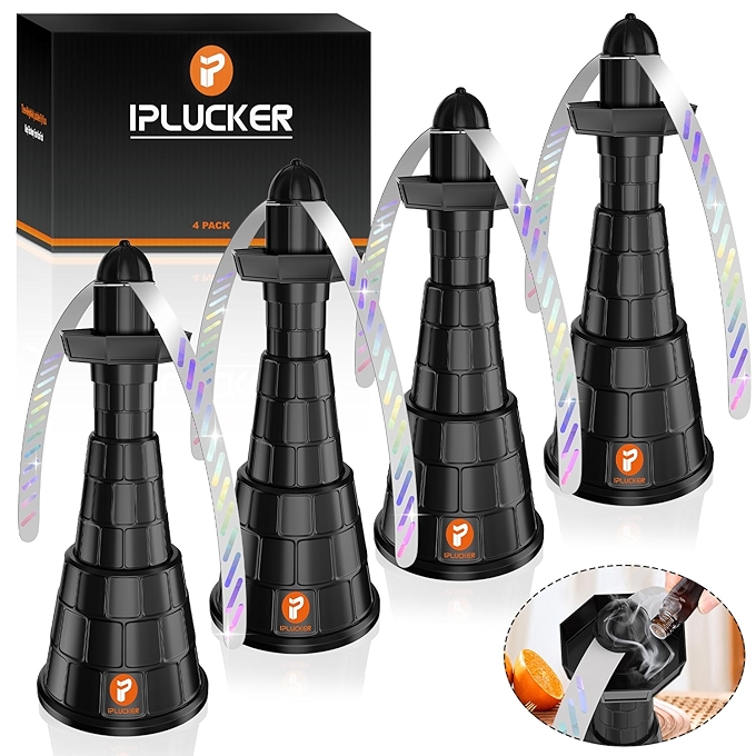 户外桌面飞虫扇 4个装 3档调节可挂式防飞蚊蜂蜜蜂风扇带软光影叶片便携室内外野餐餐厅用