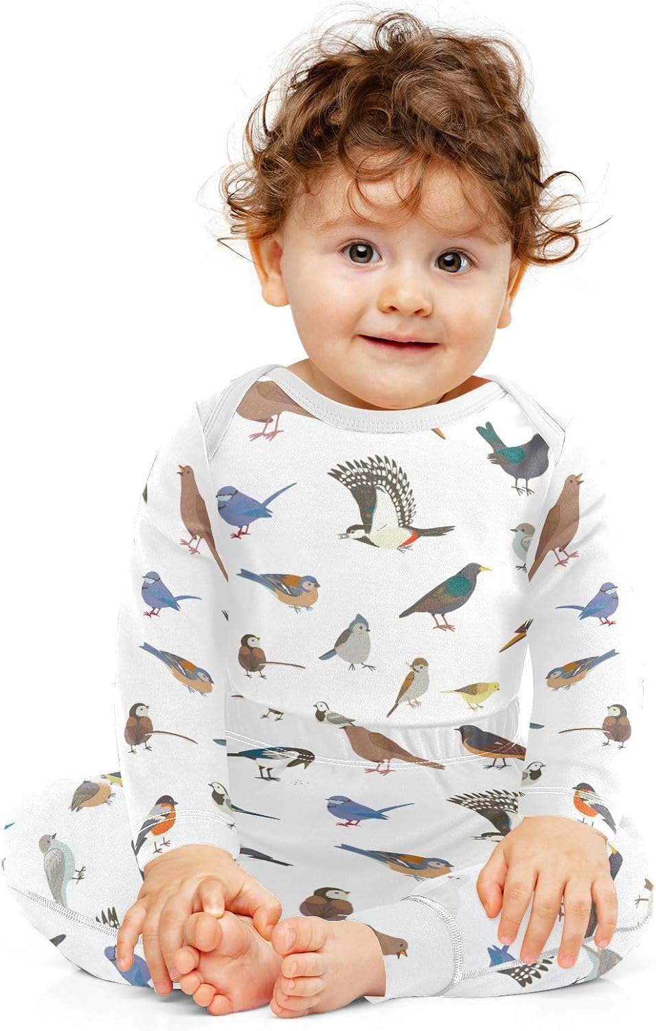 vvfelixl Baby Bodysuits Pants Sets Border Collie Dog Long Sleeve Baby Clothes For Boys Girls 0-24 Months Cow Pattern