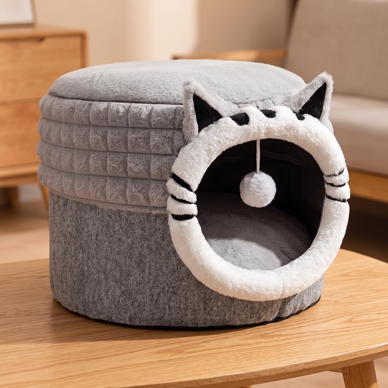 Weich Kuschelbett für Heimtiere, 40 30 30 cm, Style to 1