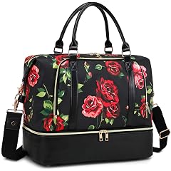 CAMTOP Women Ladies Travel Weekender Bag Overnight Duffel Carry-on Tote Bag fit 15 6 Inch Laptop Computer