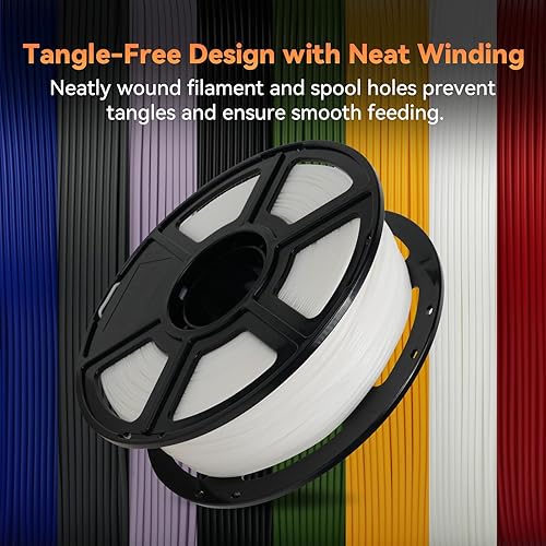 Vista 54 de FLASHFORGE - Filamento PLA, 1/16 de pulgada, carrete de 2.2 libras de filamento, precisión dimensional de +/- 0.001 de pulgada, fácil de usar y se