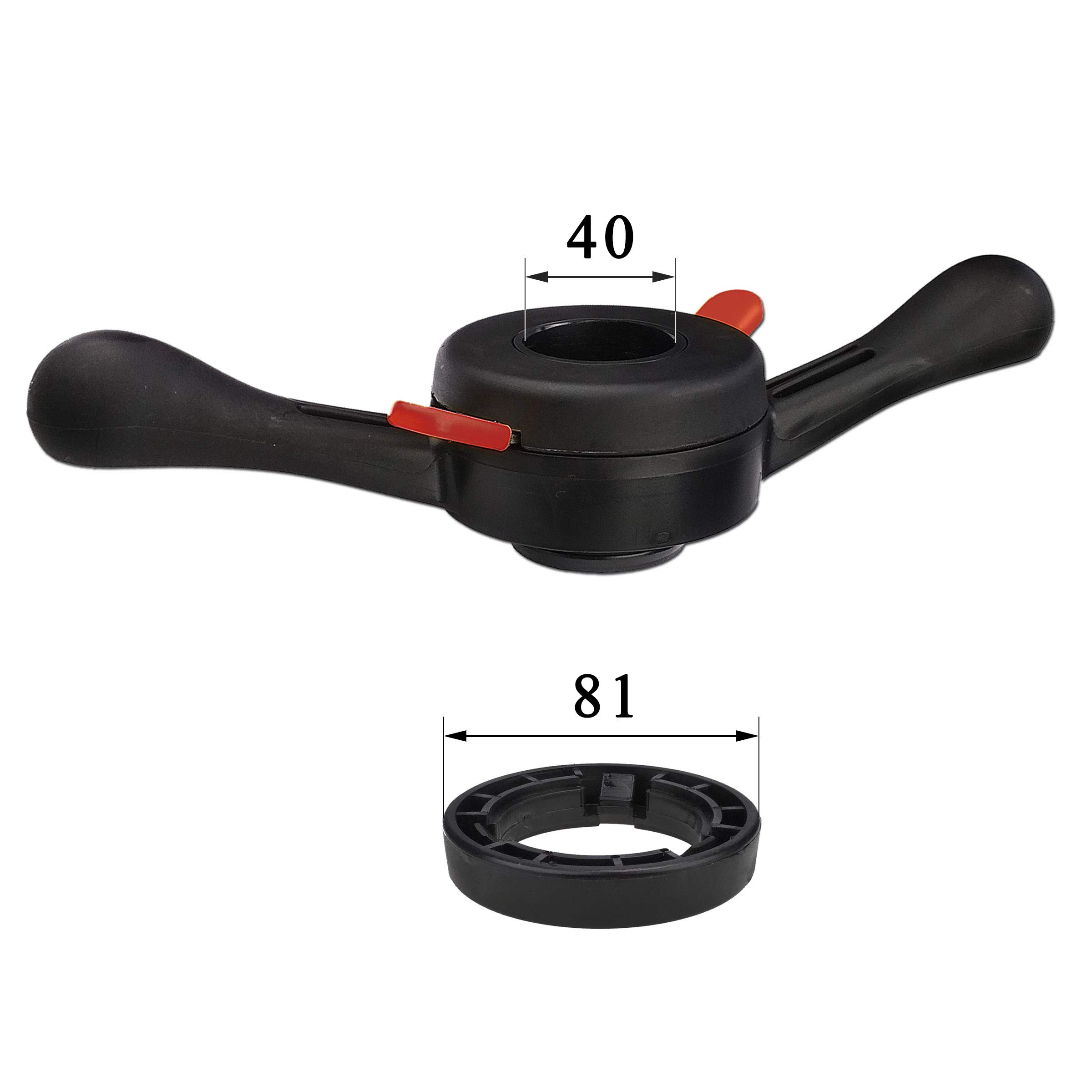 STIX Outil équilibre Pneu 40x3mm manchon 81mm moyeu à dégagement rapide écrou à oreilles équilibreur de roue