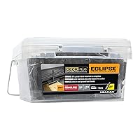 Vista 1 de Deck Plus Eclipse - Sujetadores ocultos, tornillos de cubierta, tornillos para madera, acero inoxidable, negro, paquete de 360