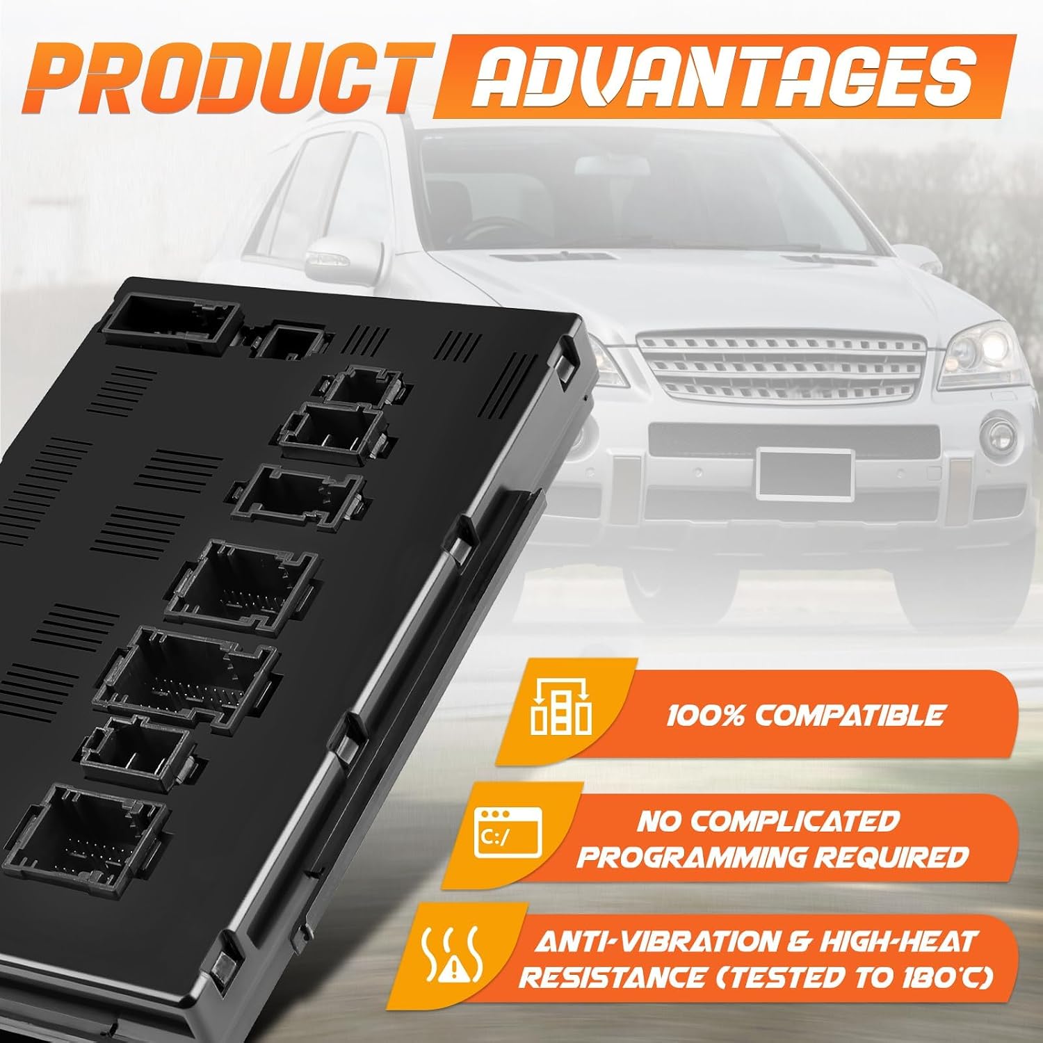 SAM Signal Acquisition Module, Rear Signal Acquisition Module Fit for Mercedes Benz GL 320/350/450, ML 320/350, ML63 AMG, R350, Replace 1649005401