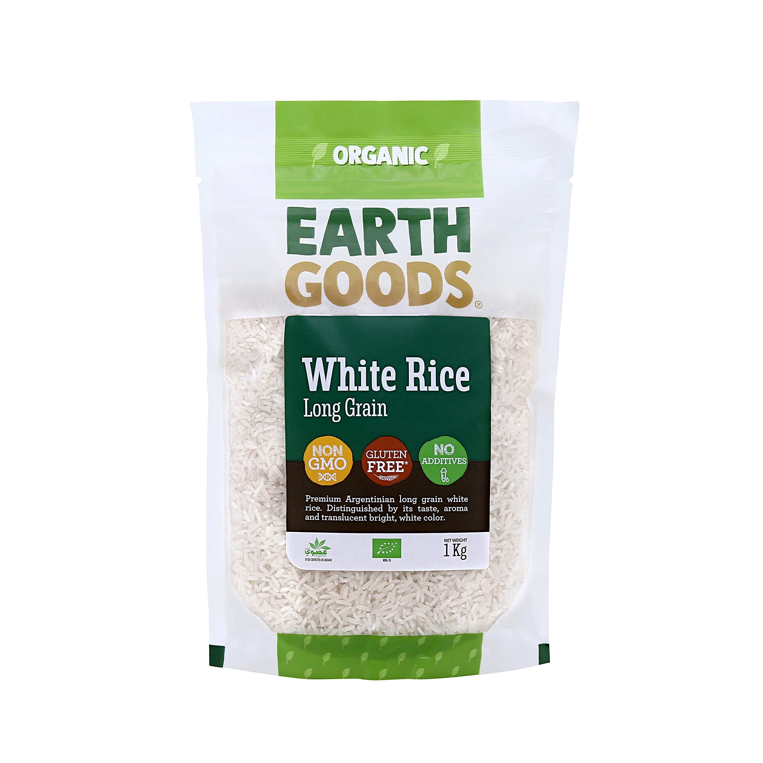 Organic Long Grain White Rice Gf 1000G