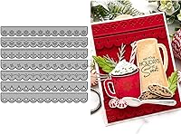 Vista 9 de DzIxY Hermosas flores con borde de encaje de corte de metal para kit de fabricación de tarjetas, juegos de troqueles de papel en relieve, plantillas