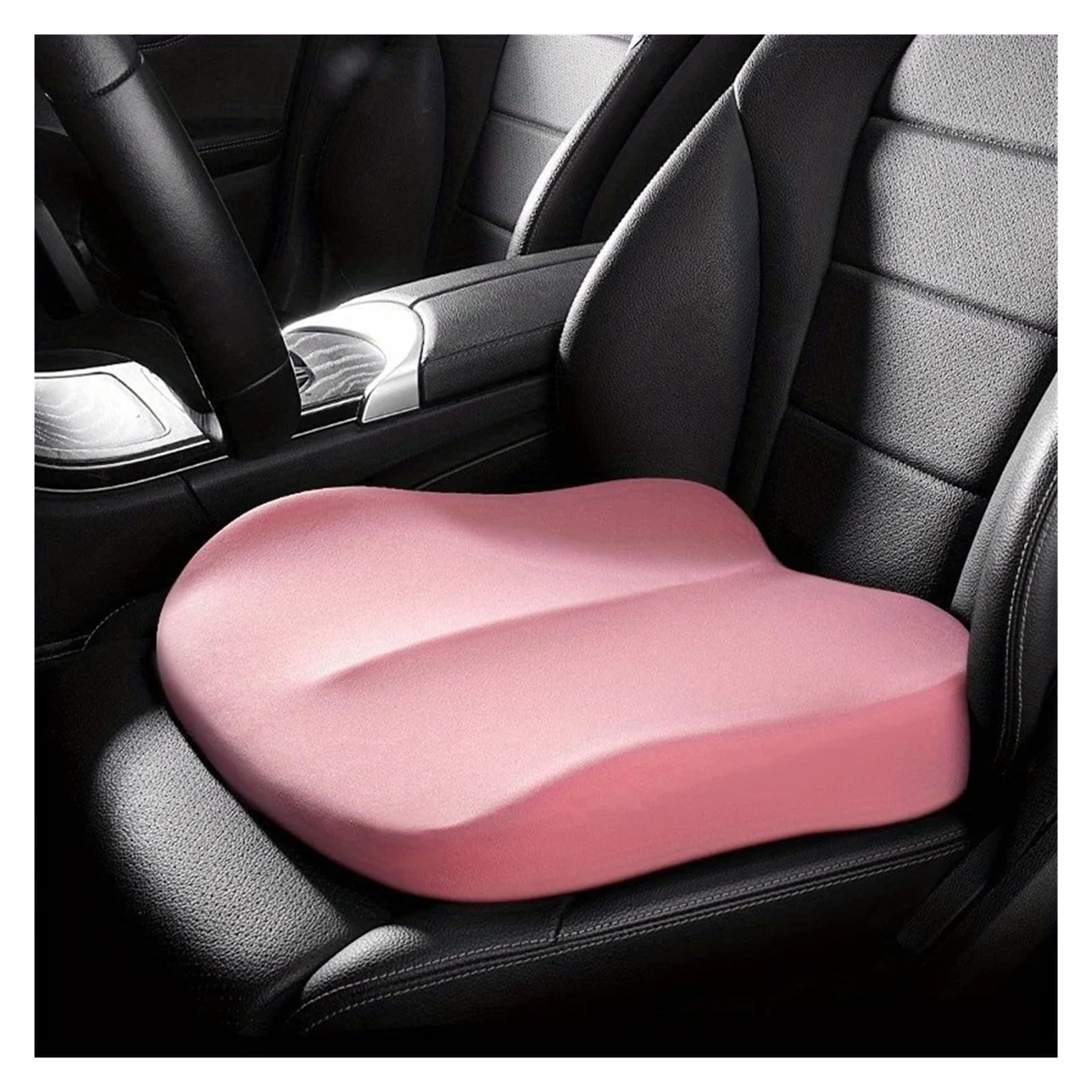 Jeiuvrao car seat cushion Memory Foam Car Seat Cushion for Short Drivers Non Slip(Pink)