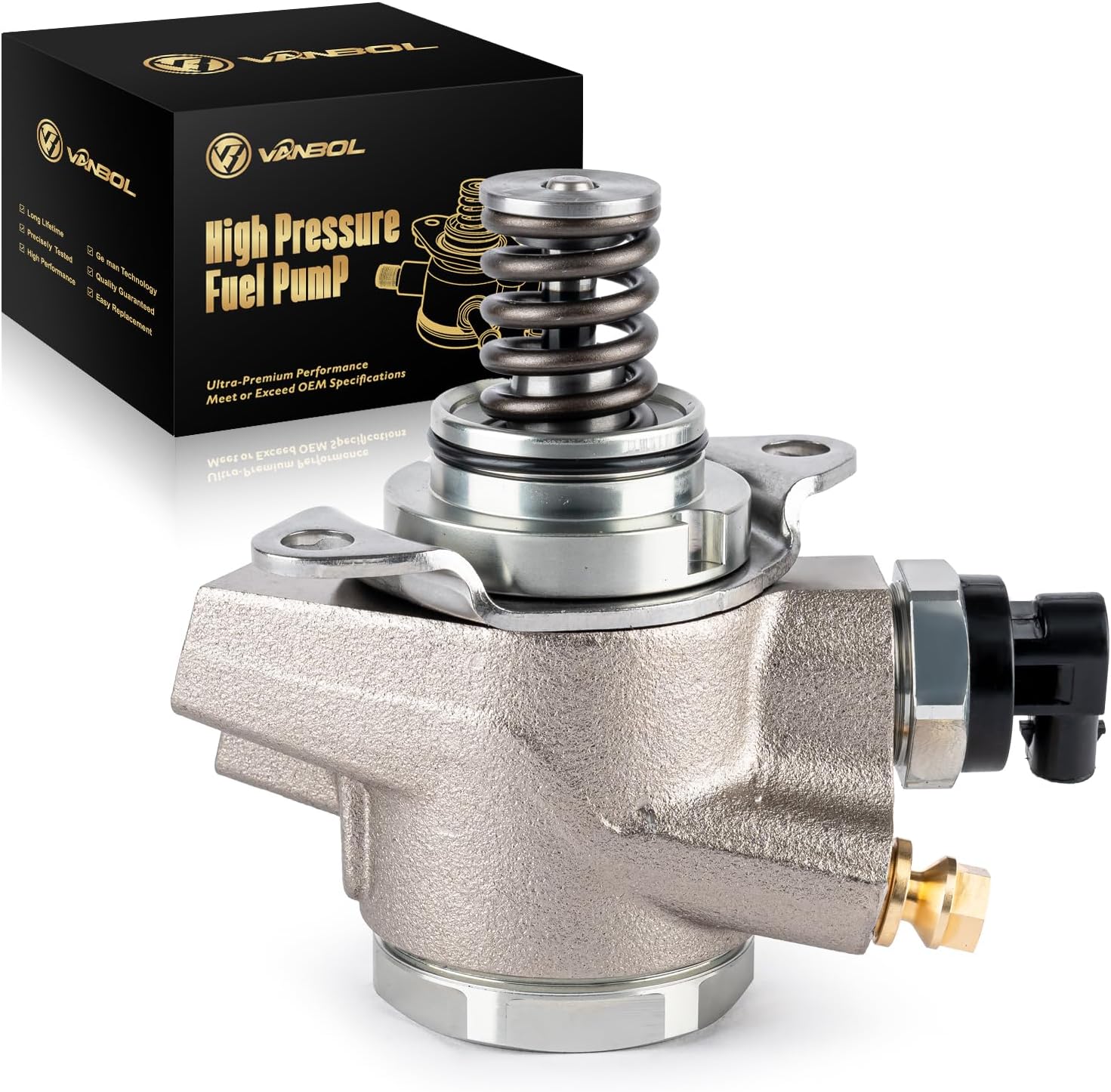 High Pressure Fuel Pump Compatible with Audi A6, Quattro A4 2009, A5, A6, A7, A8, Q5, Q7, S4, S5, SQ5 2008-2017, VW Touareg 11-15 V6 3.0L 3.2L Replace HM10050 06E127025N