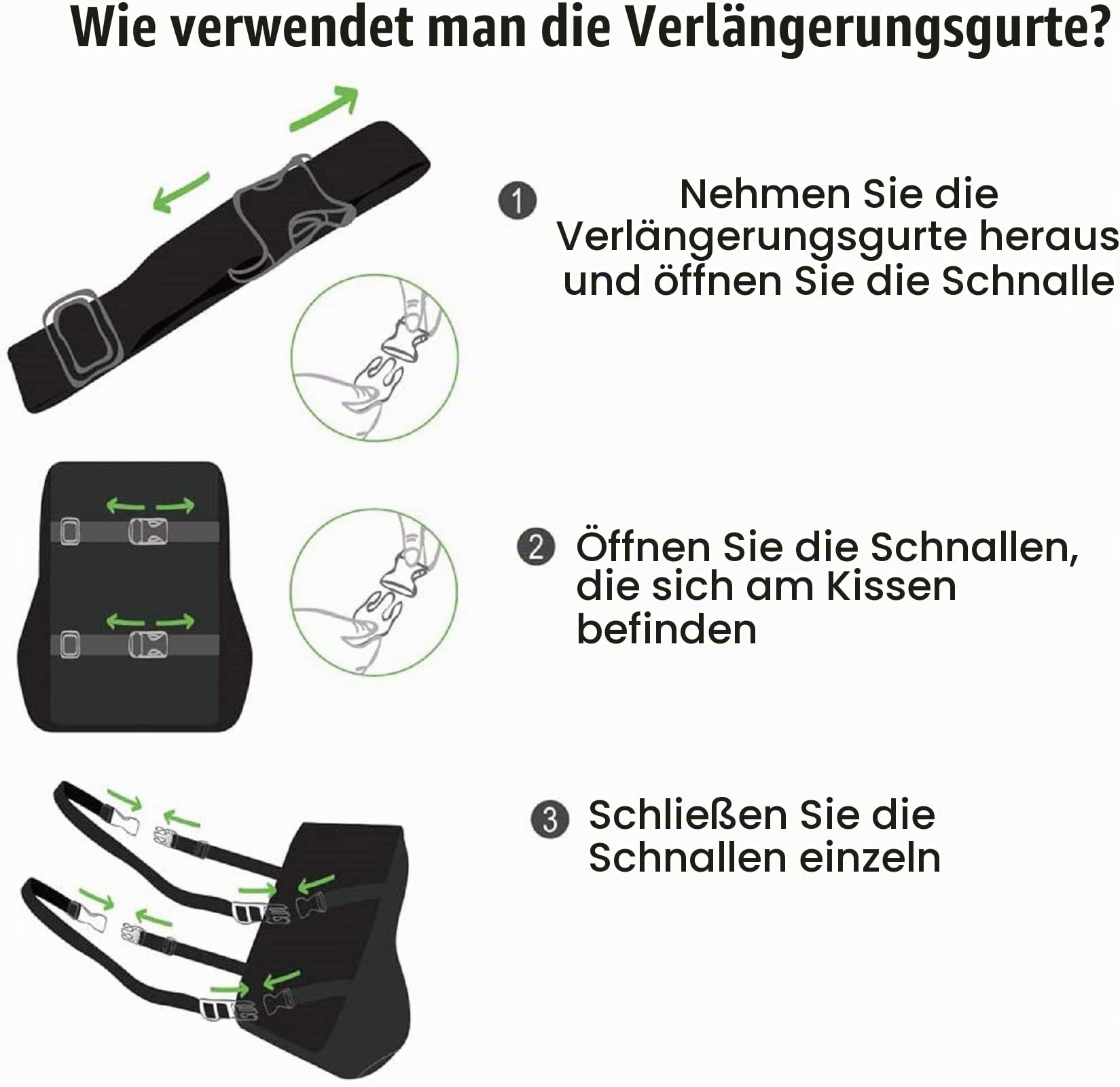 Feagar Lendenkissen - Memory Foam Rückenkissen für Bürostuhl & Sofa | Rückenstütze-Kissen für Büro & Zuhause, Schwarz | Ergonomisches Rückenkissen, Rückenstütze Für Büro & Zuhause, Schmerzfreier Lendenwirbel, Atmungsaktiv, Komfort