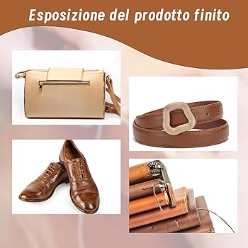 Kit Cucito Pelle 21 Pezzi - Con Ago, Filo, Ditale E Rotella