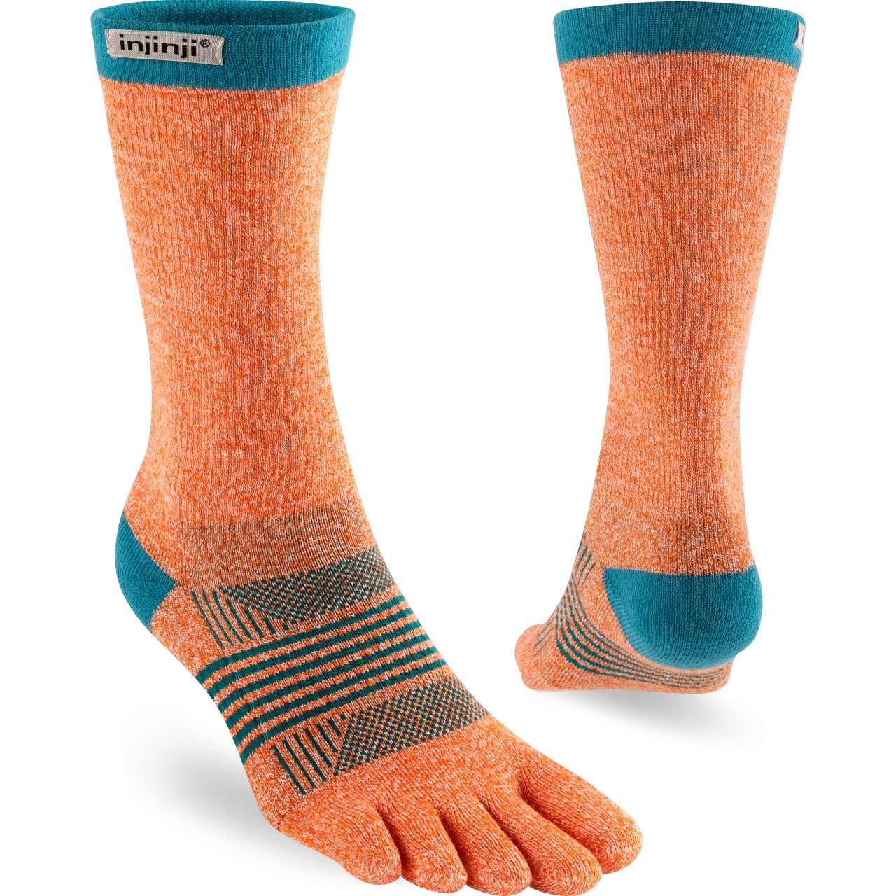 Injinji Trail Midweight Crew Womens Toe Socks XS/S