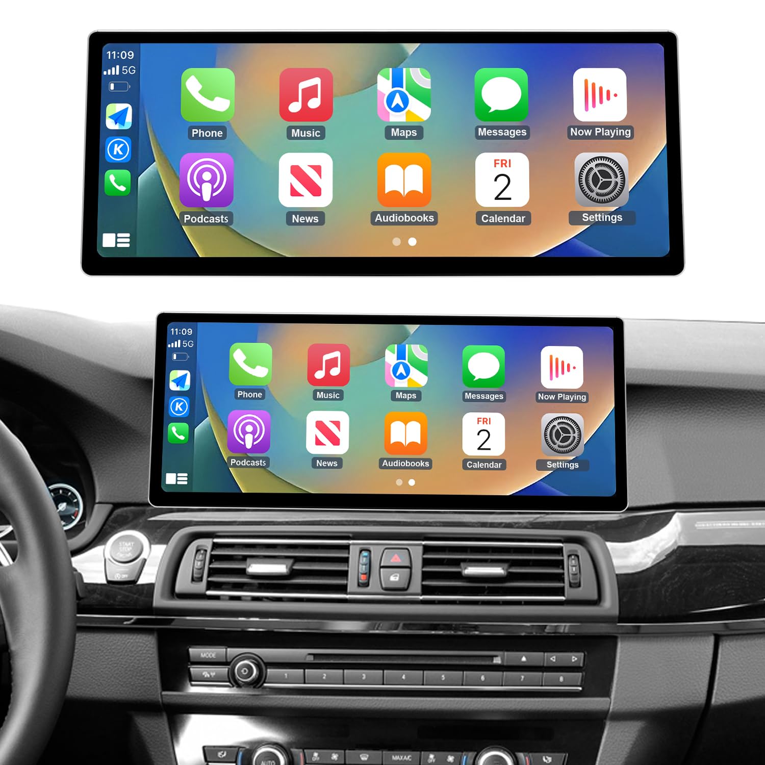 BMW 5シリーズ用 アンドロイドナビ F10 CarPlay Amazon.com: Road Top CarPlay Screen, 12.3 inch Car Radio