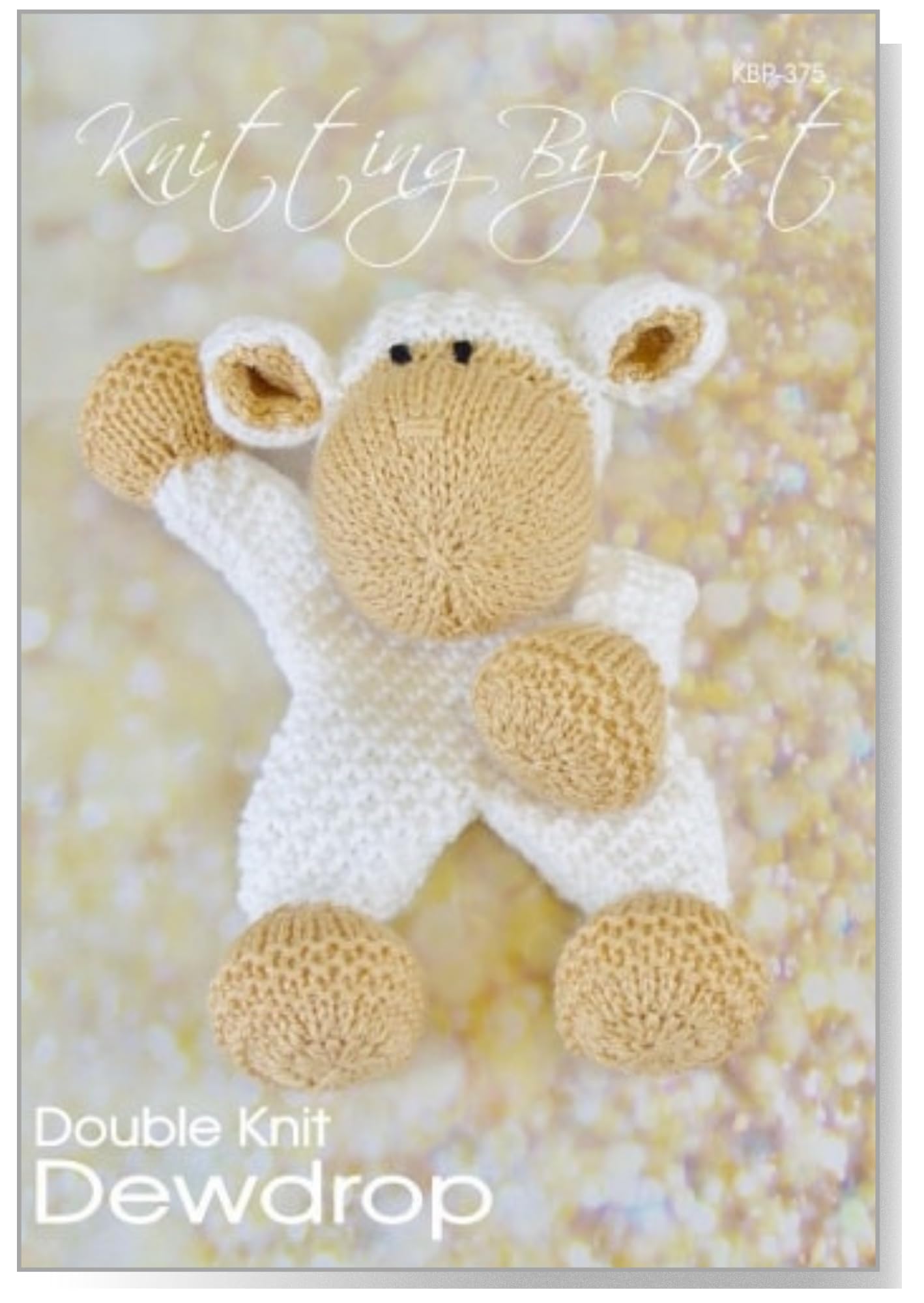 Knitting By Post White Knitting Pattern - Dewdrop The Sheep Comforter Knitting Pattern From Knitters Leaflet. Knit Cute Handmade Pastime Knits Made In The Uk