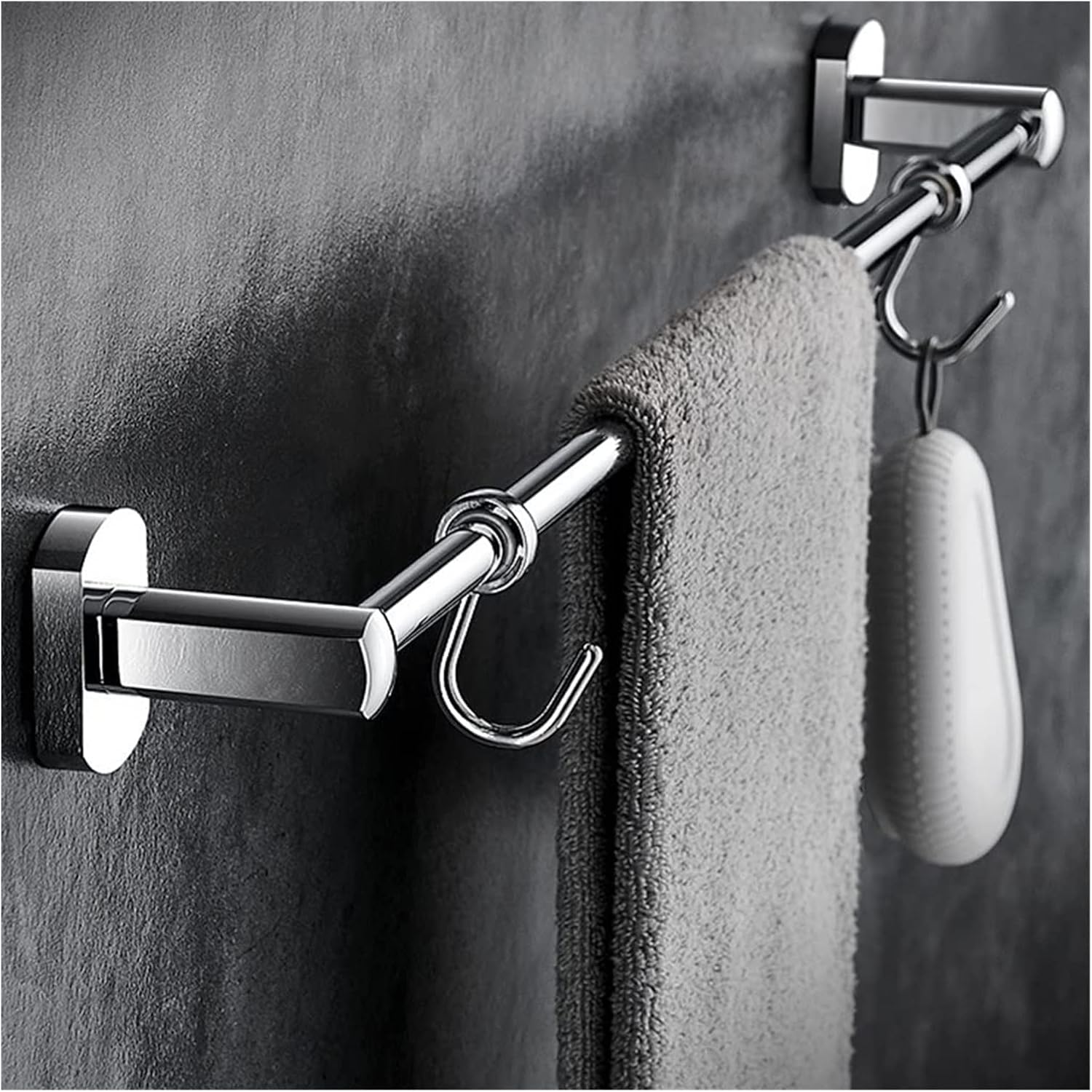 Amazon.com: Towel Rail All-Copper Bathroom Towel Rail, Double-Bar Bath ...