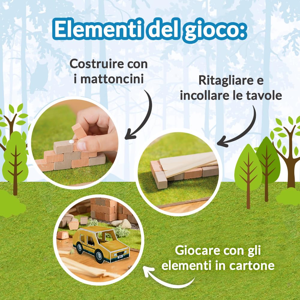 Brick Trick Trefl Casa/House - Costruisci con i Mattoncini, Veri Mattoncini ECO, 290 Mattoni, per Bambini dai 6 Anni
