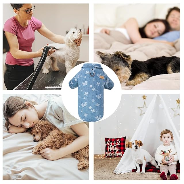 Foto 4 de 8 de Teksome Camisas para Perros,Ropa Vaquera para Perros