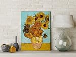 Wieco Art Sunflower by Vincent Van Gogh Oil Paintings Reproduction Modern Floral Giclee Canvas Prints Artwork Flowers Pictures on Canvas Wall Art for Bedroom Home Office Decorations