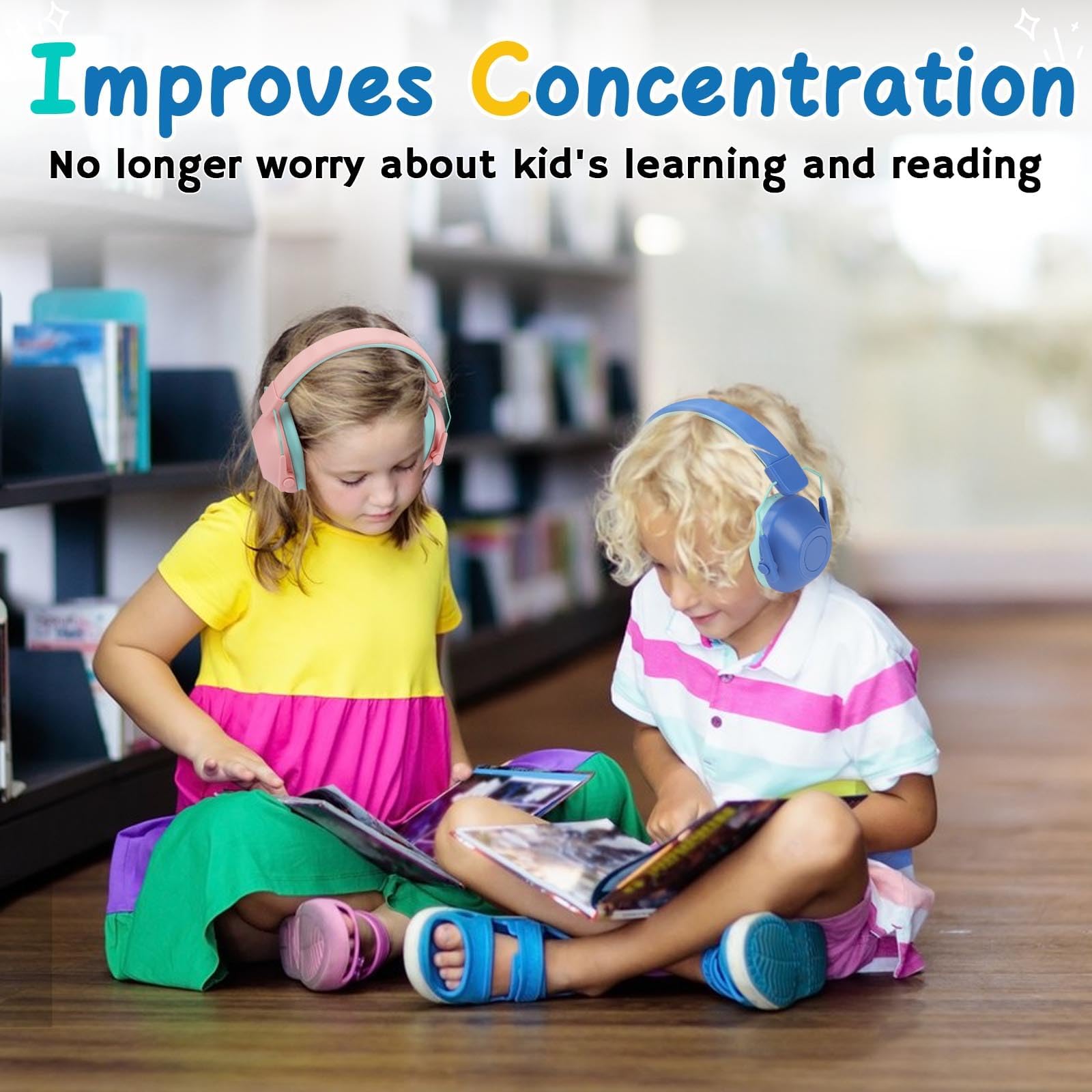 Kalence Kids Ear Defenders, SNR 29dB Ear Defenders Children have Sensory Lssue - Image 4