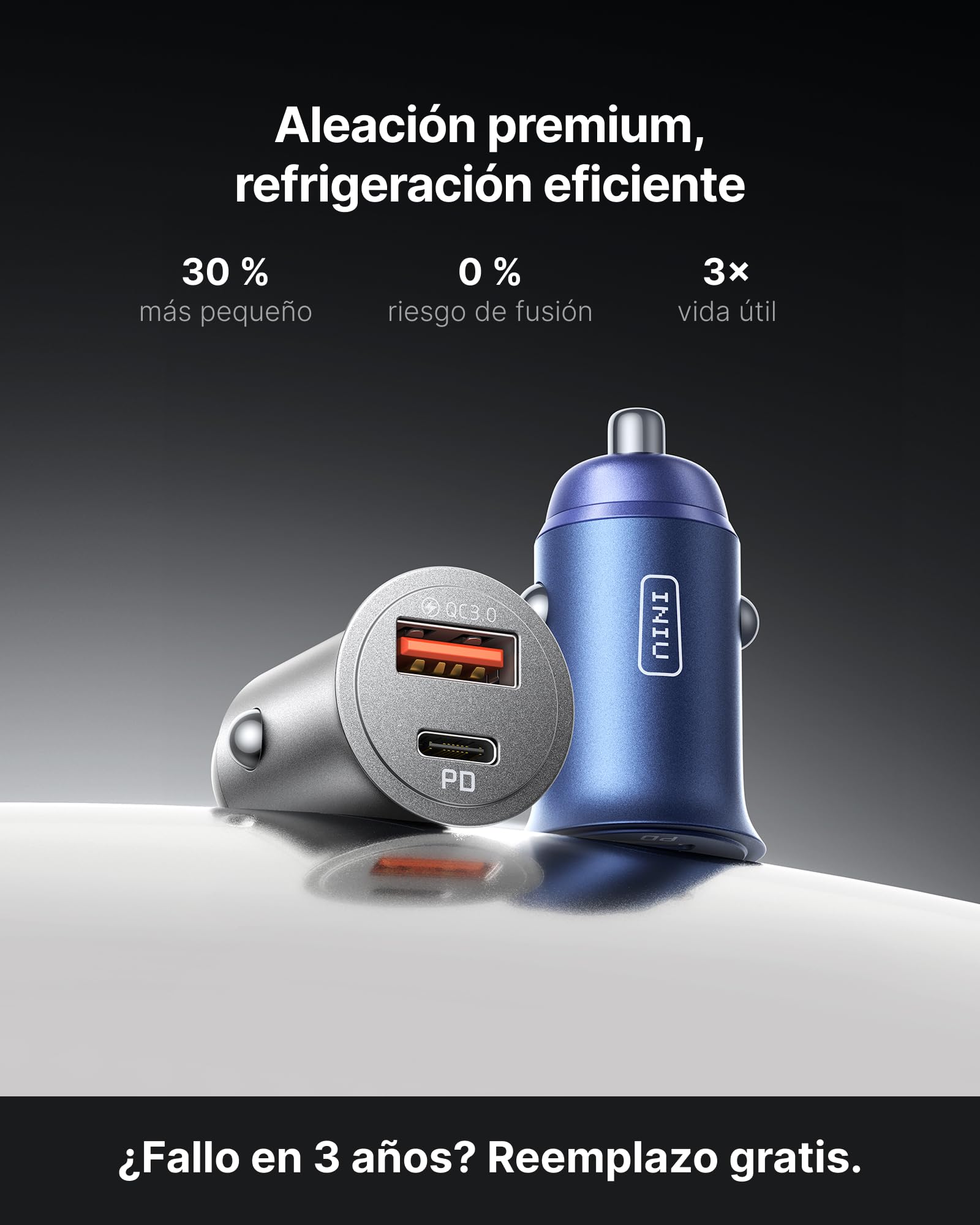 INIU Power Bank, Pequeño 20000mAh 22,5W+60W Cargador de Coche