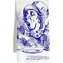 The MAD Hatter - Alice Wonderland Classic - Multicolored Farm Flour Sack Kitchen Tea Towel