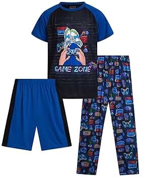 Amazon.com: Quad Seven Boys Pajamas Set - 3 Piece Short