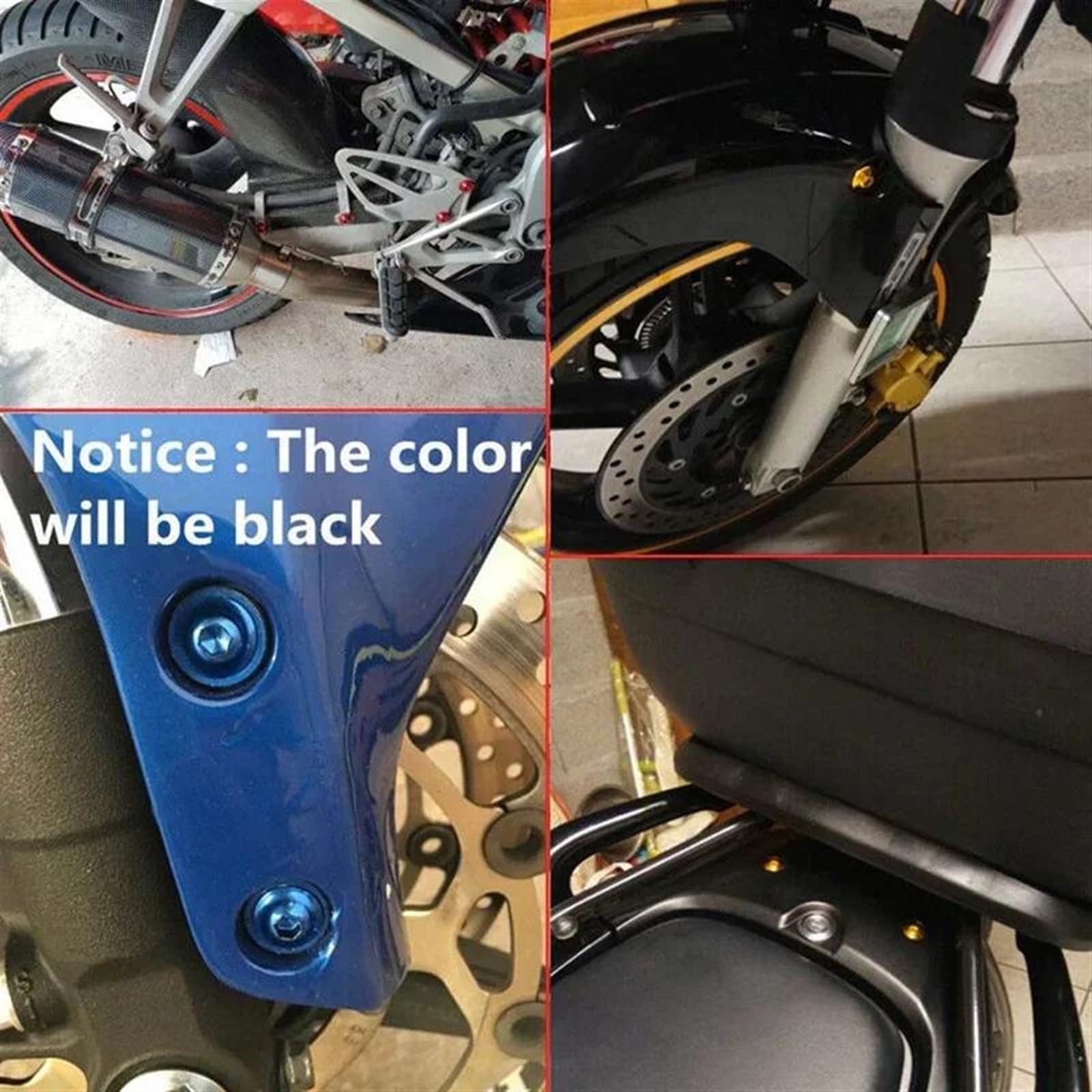 Kit Bulloni Carenatura Per Yamaha MT 07, MT 09, Ténéré 700, Tracer 9 GT - 195 Pezzi, Blu