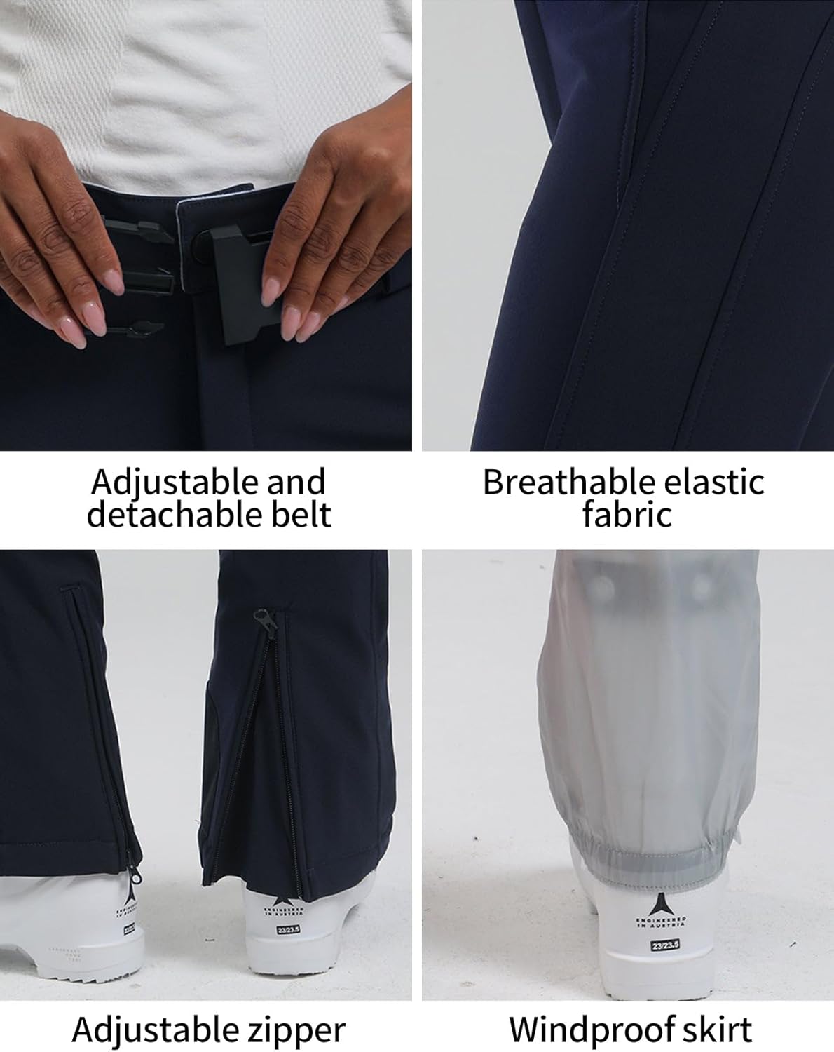 GSOU SNOW Ski Pants Women Snowboard Snow Pants Slim Insulated Warm Waterproof Windproof Winter Outdoor - Image 5