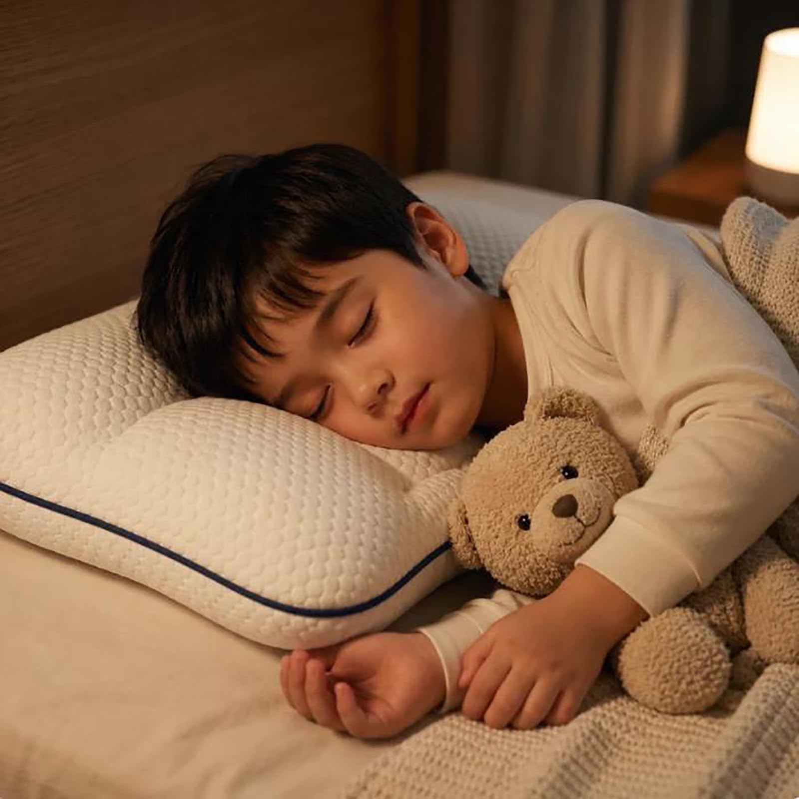 Générique Oreiller De Posture pour Enfants, Oreillers pour Enfants, Oreiller Respirant Double Face Enfant De 1 À 12 Ans, Oreillers Enfant Dormant sur Le Côté, Idéal Les Voyages (6-12 Years Old)
