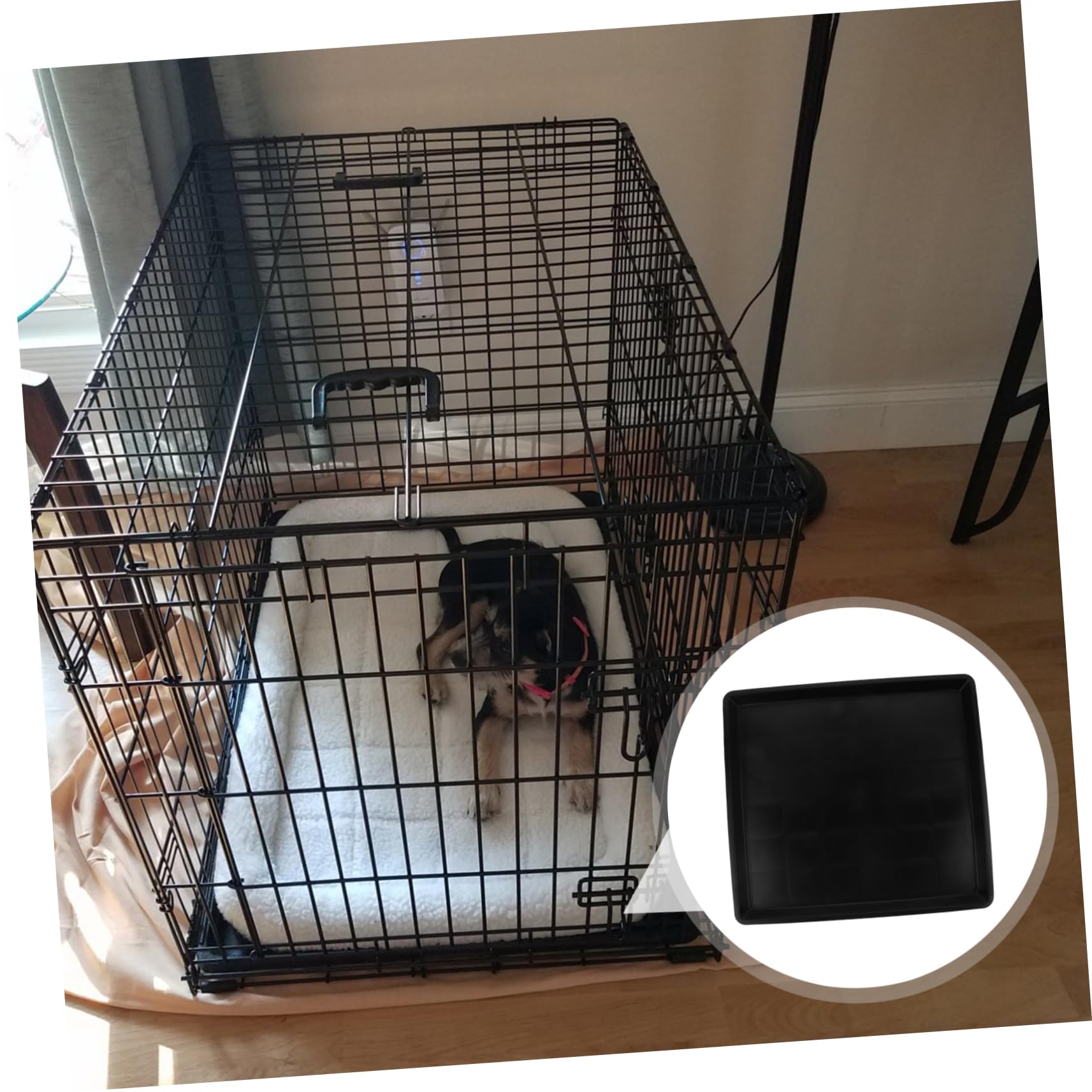 Welpentoilette zur Vermeidung von Verschmutzungen im Käfig für Kleine Hunde aus Kunststoff mit Glatter Oberfläche und Bodenwanne für Hundebox