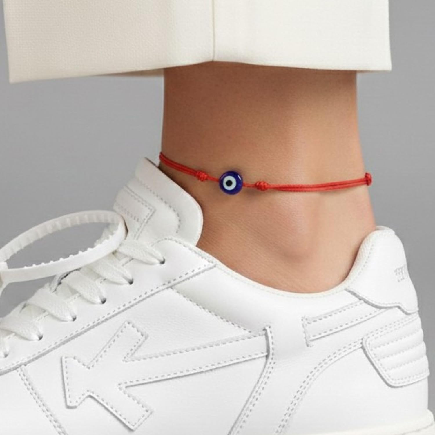 Evil Eye Red Cord Anklet Bracelet for Women Men Teen – Adjustable Waterproof String Ankle Jewelry for Protection & Good Luck, Minimalist Unisex Beach Accessory - Image 5