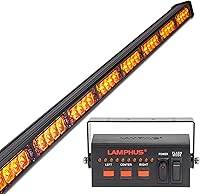 Vista 21 de LAMPHUS SolarBlast SBLS104 barra de luces LED de alerta de emergencia e indicación de tránsito, 47 pulgadas, 40 W - ÁMBAR AZUL, Rojo