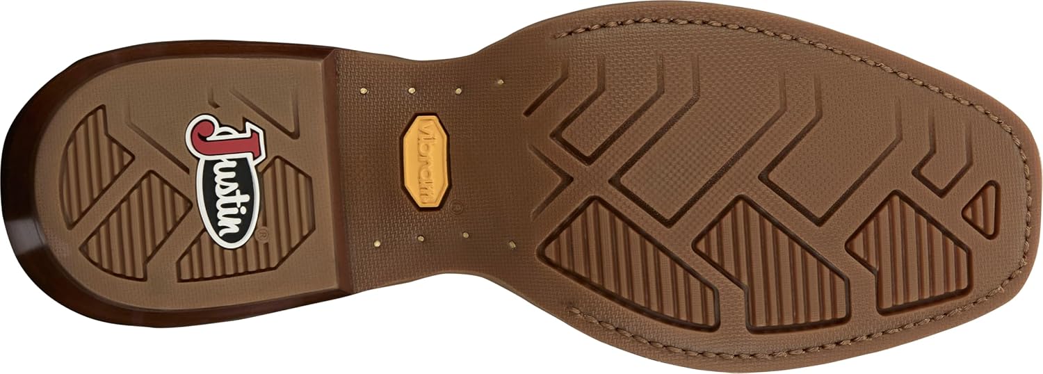 Justin Cowboy Town Men's 13" Boot - Durable Leather Western Style, Classic Design, Comfortable Fit for Everyday Wear